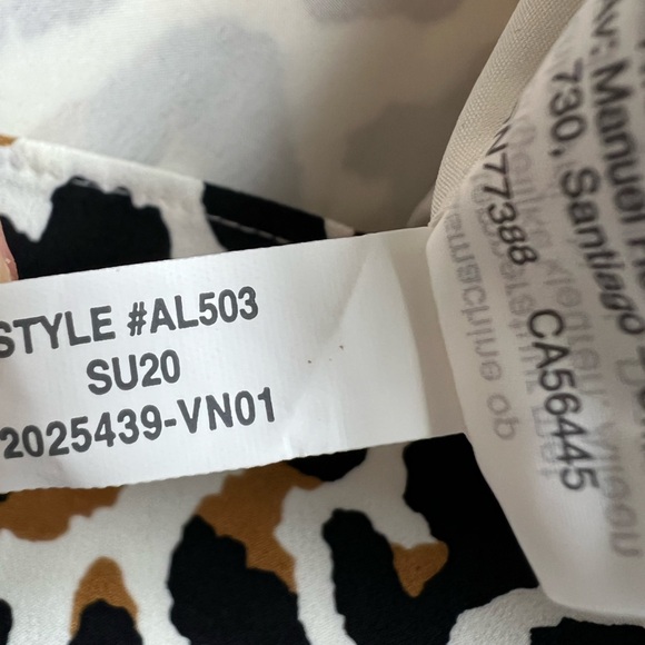 J.Crew Camisole Top Womens Size 0 Brown Animal Leopard Print Scalloped Mobwife - Picture 8 of 8